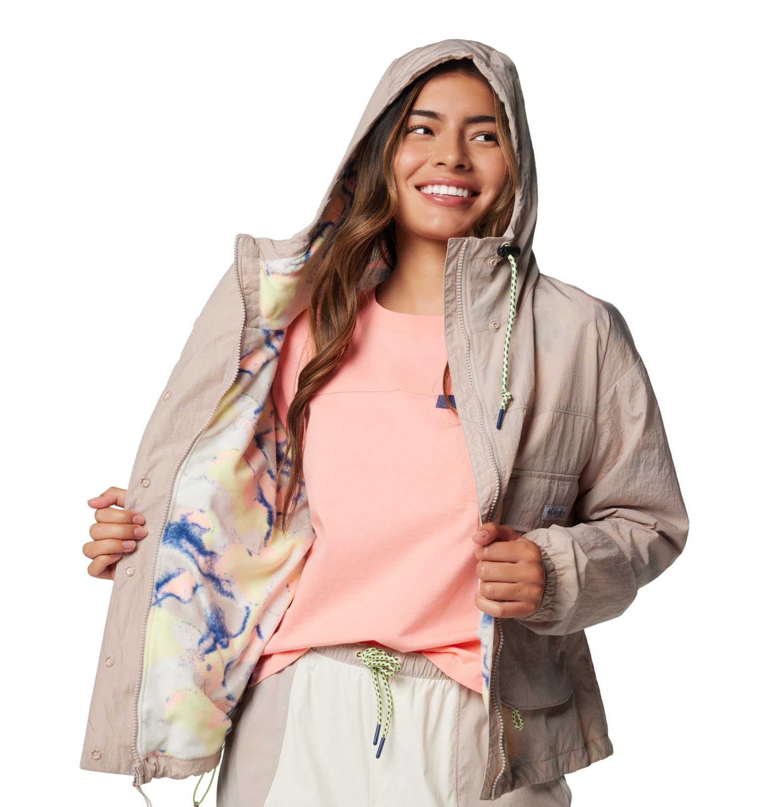 Amazon.com: Columbia Women's PFG Open Water Jacket, Crushed Clay